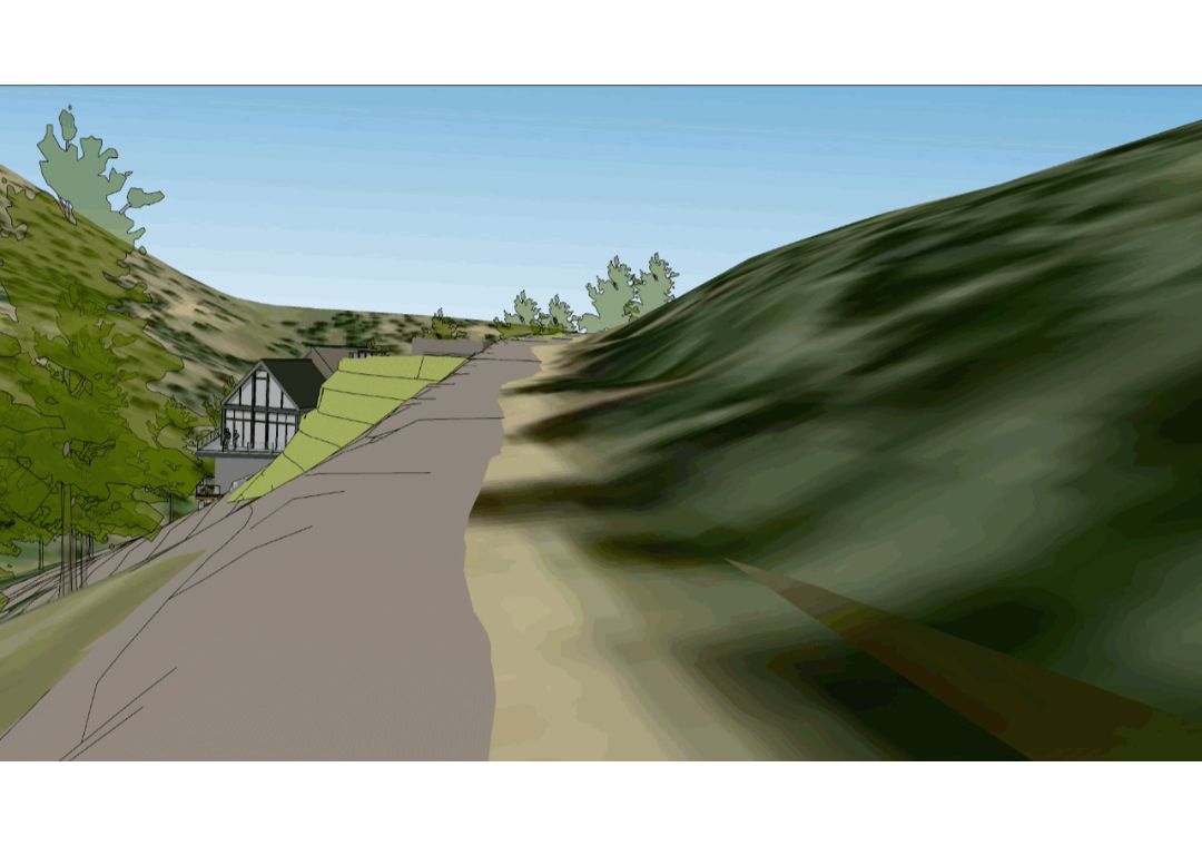 SketchUp cho thấy bức tranh đầy đủ về dự án của Adam trên một khu đất siêu dốc ở Colorado