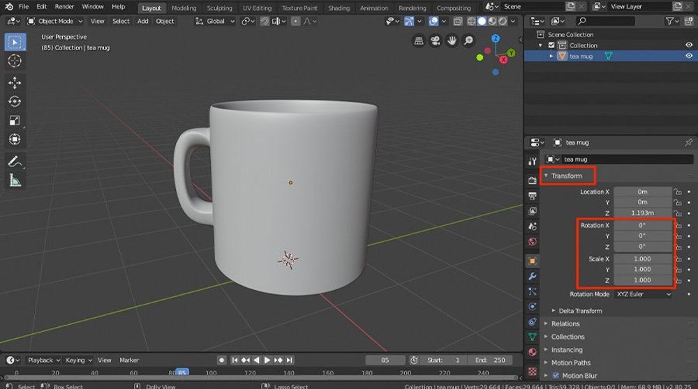 Cách xuất/nhập mô hình từ Blender sang Unity 4