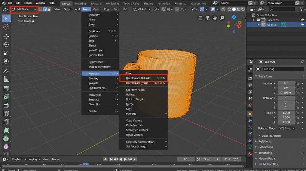 Cách xuất/nhập mô hình từ Blender sang Unity 6