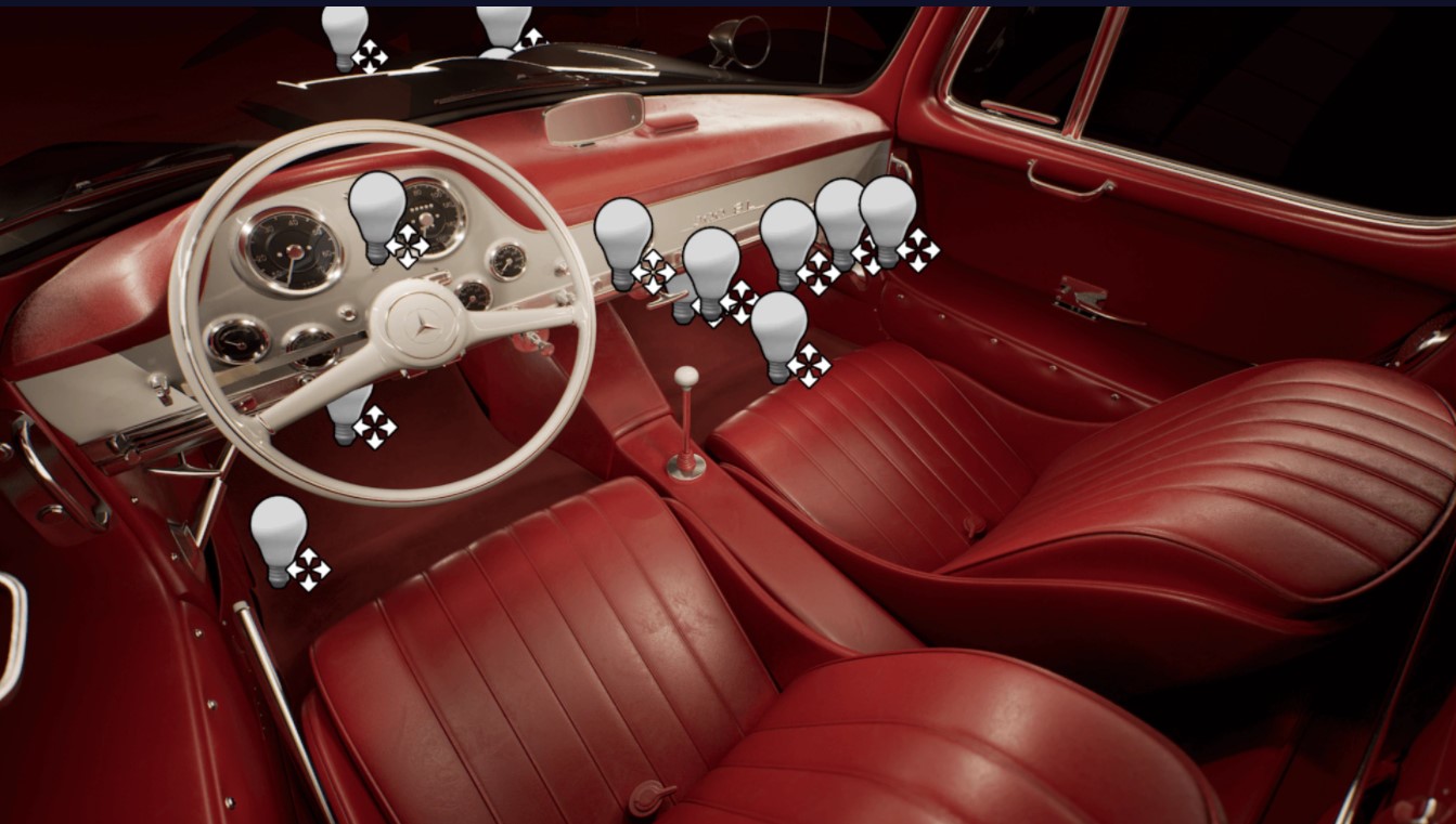 Exterior và interior lights