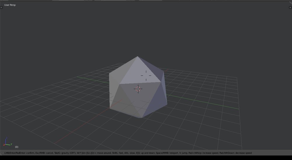 First-person view in Blender, after pressing (Source: Blu Siber via All3DP)