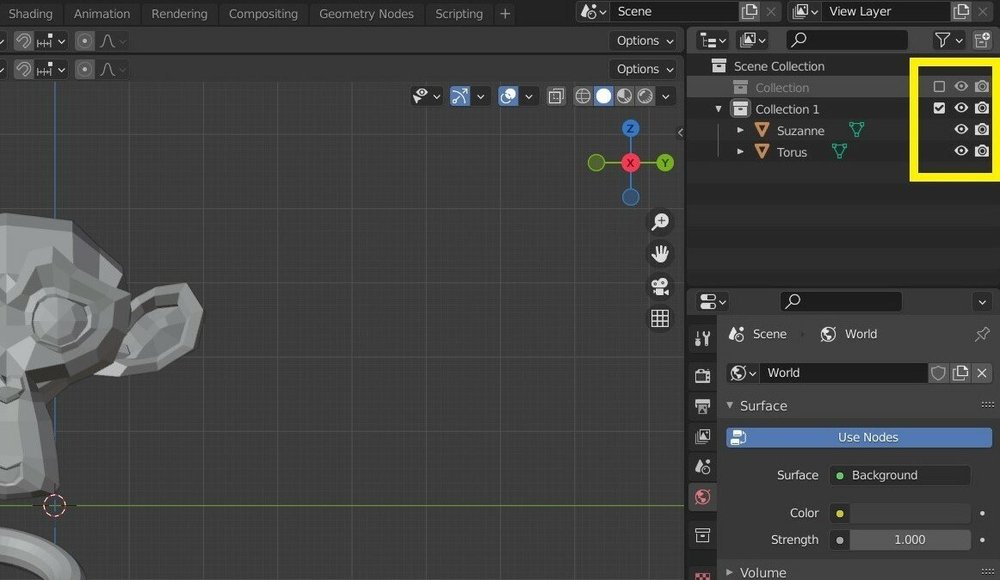 Cách nhóm các đối tượng trong Blender 5