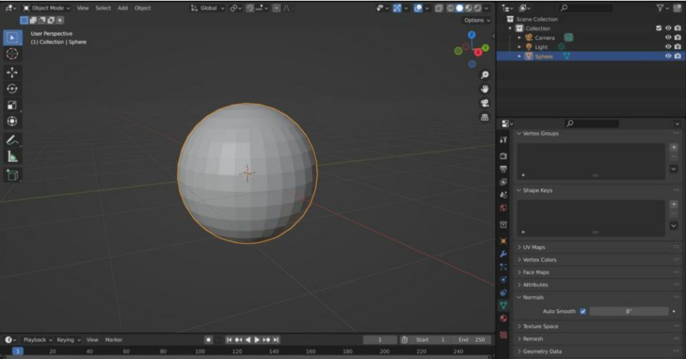 Sử dụng công cụ Smooth Shading và Autosmooth trong Blender