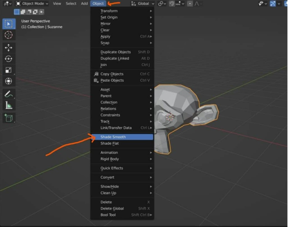 Sử dụng công cụ Smooth Shading và Autosmooth trong Blender 6