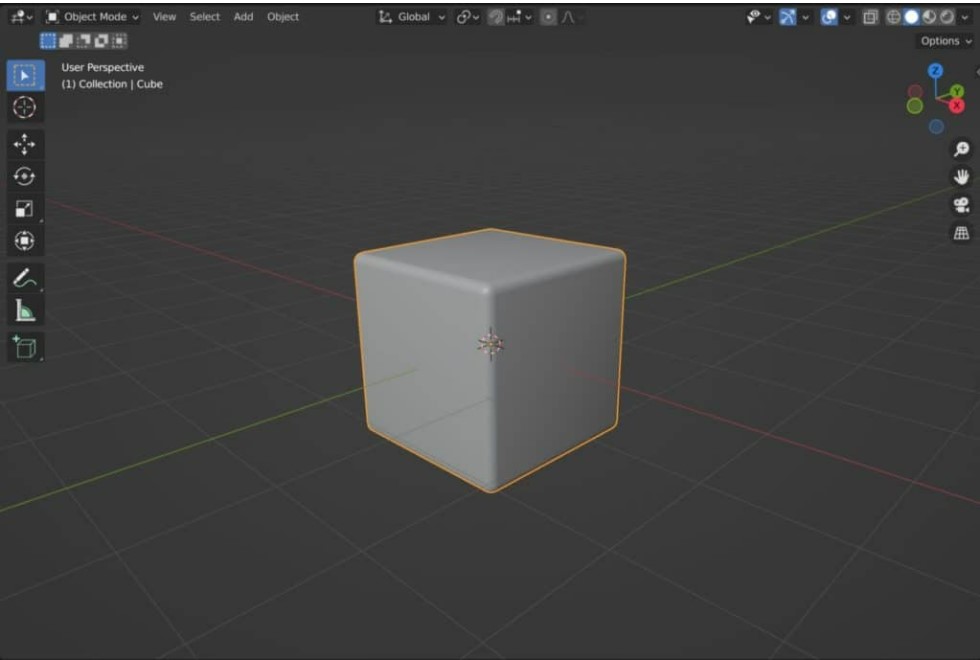 Cube With Smooth Shading And Bevel | Nguồn: blenderbasecamp.com