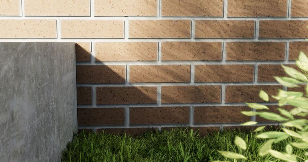 Bump map được sử dụng cho khối xây (Revit) | Nguồn: Enscape3d.com