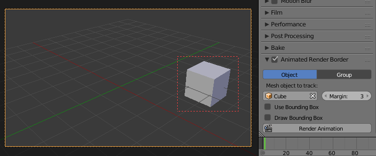 Animated Render Border add-on - Released Scripts and Themes (Image Source: Blender Artists Community)