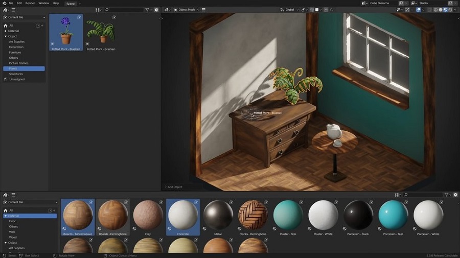 Tăng tốc Cycles với Blender 3