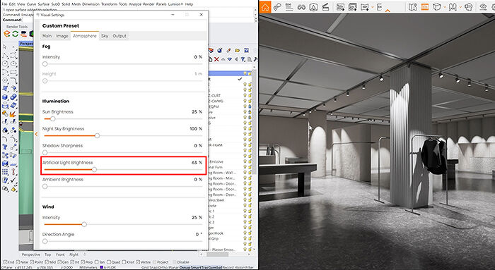 3 cách giúp cải thiện ánh sáng nội thất trong Enscape cho Rhino 3