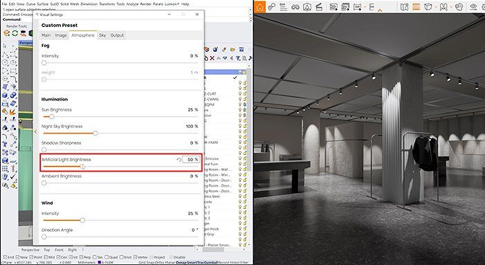 3 cách giúp cải thiện ánh sáng nội thất trong Enscape cho Rhino 4