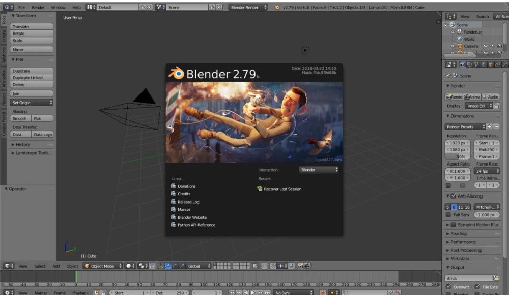 kết xuất Blender