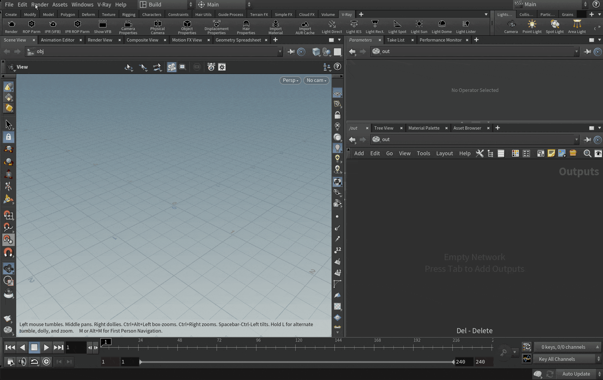 Thiết lập kết xuất GPU với V-Ray cho Houdini 1
