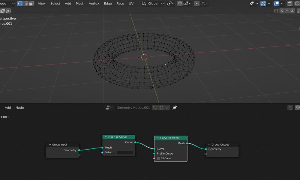 khung dây trong Blender