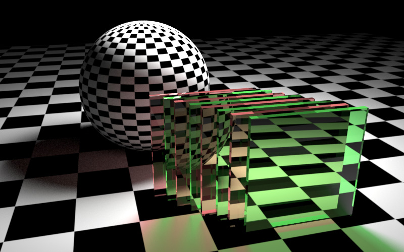 Reflection trace depth limit được đặt thành 3. Một số khúc xạ đã bị bỏ qua.