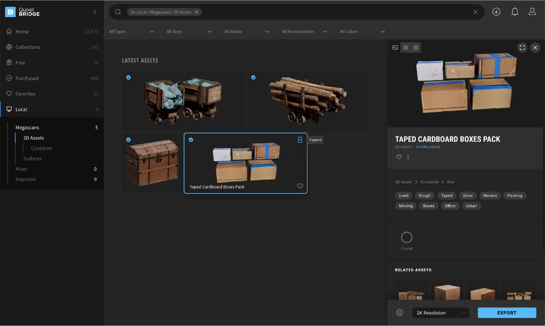 Megascans: Thư viện 3D asset khổng lồ cho Houdini 3