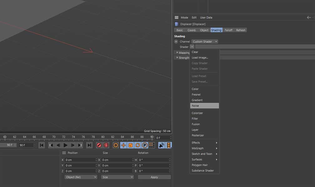Tạo nước trong C4D 02