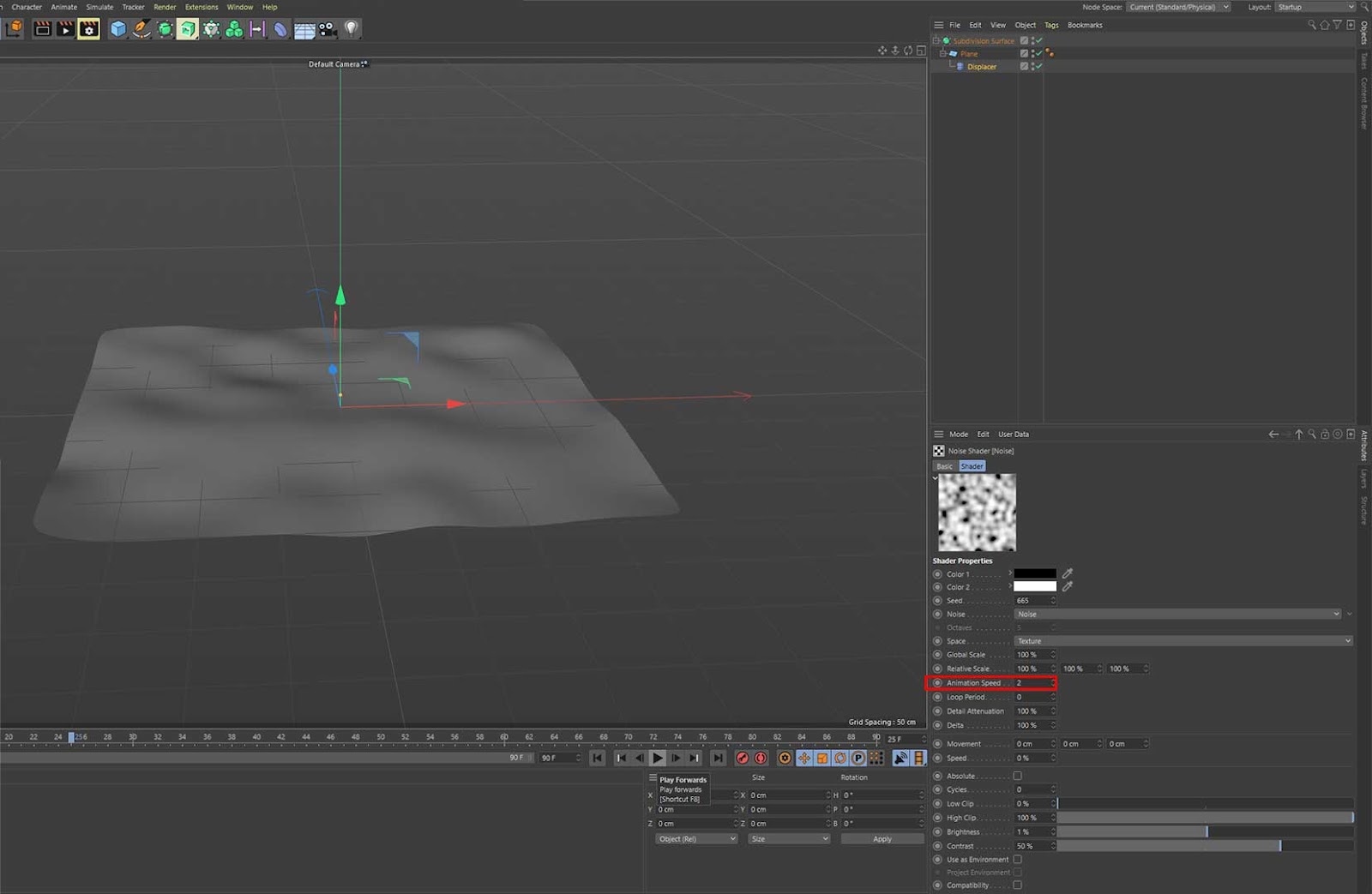 Tạo nước trong C4D 03