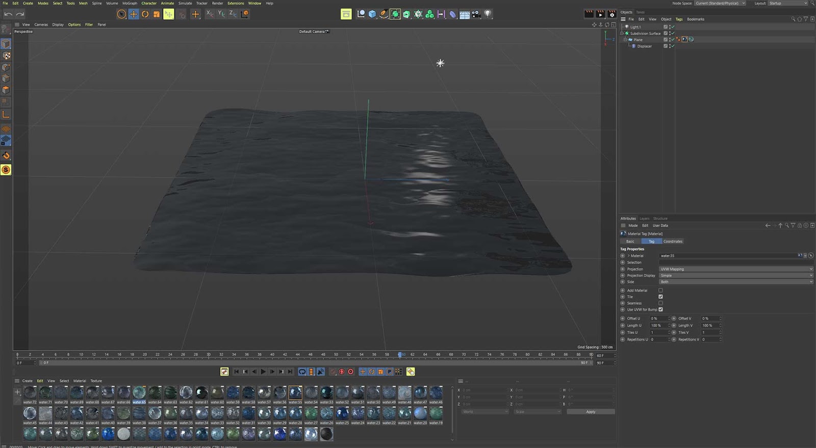 Tạo nước trong C4D 04