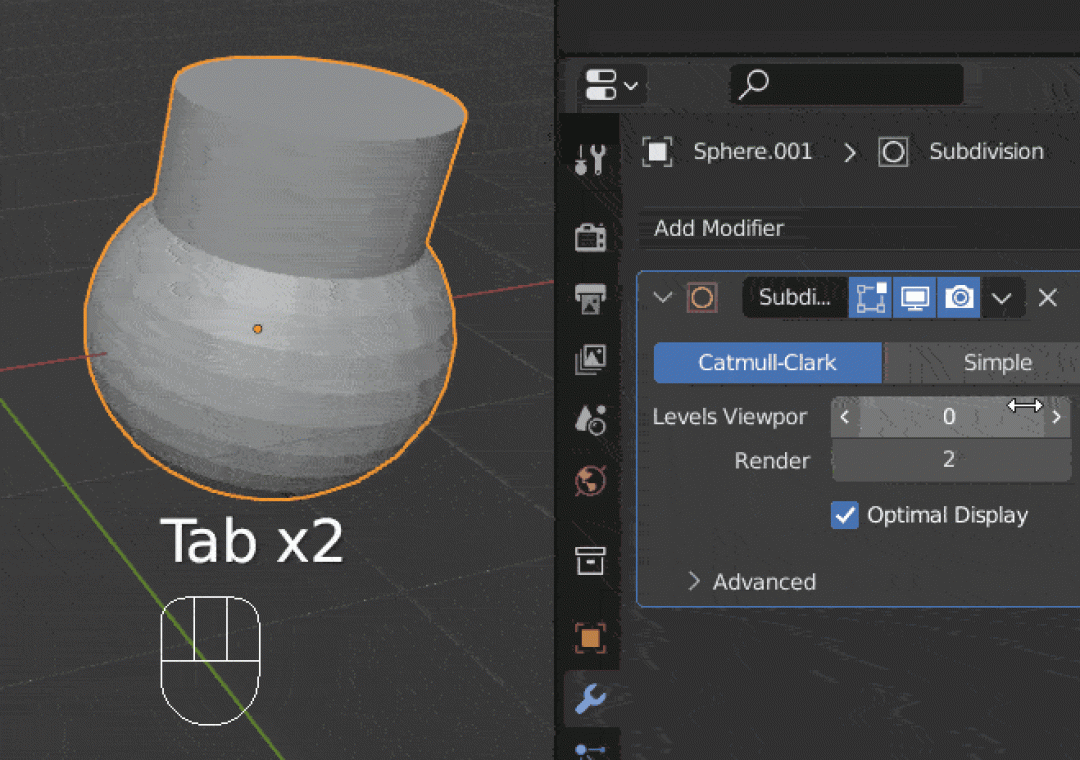 Hướng dẫn duy trì độ phân giải khi sử dụng subdivision surface trong Blender