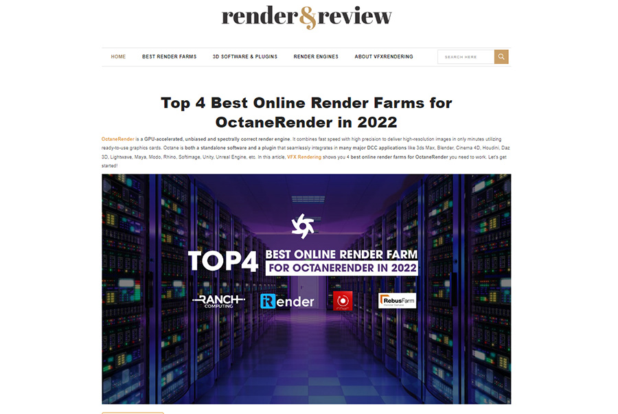 iRender - Render Farm Việt Nam trên hàng loạt bảng xếp hạng VFX