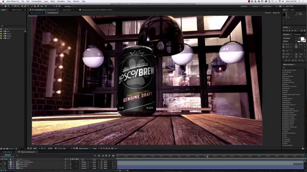 Tổng quan về Cineware cho After Effects 1