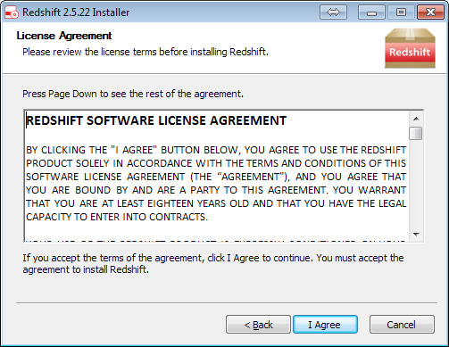 Cách cài đặt redshift trong windows2