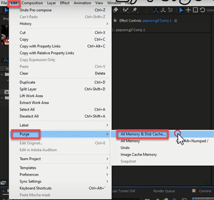 Làm thế nào khi kết xuất bị lỗi trên After Effects4