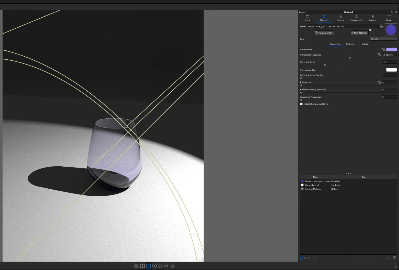 Hướng dẫn render caustics trong KeyShot iRender với KeyShot 04