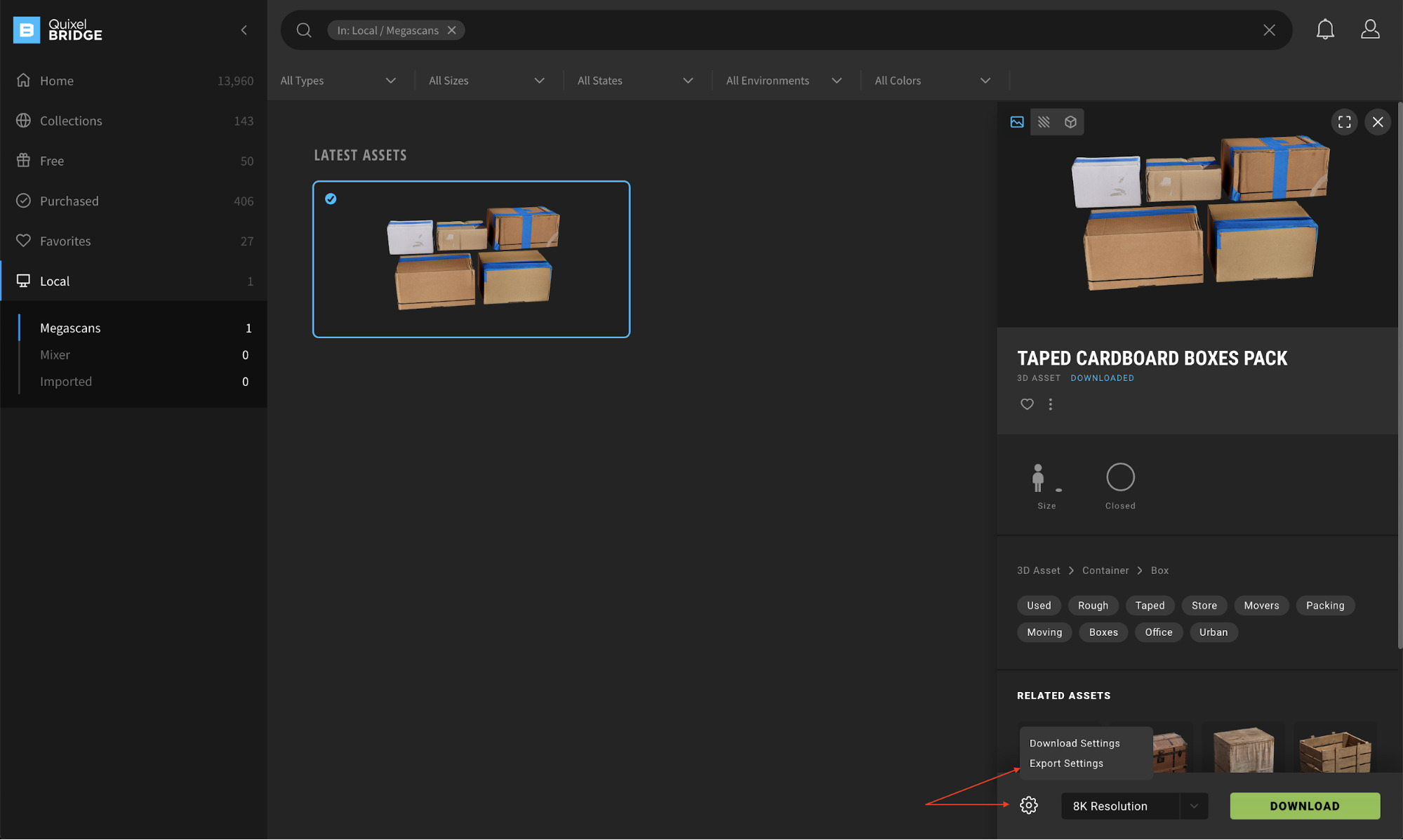 Cách cài đặt plugin Megascans cho Cinema 4D 3