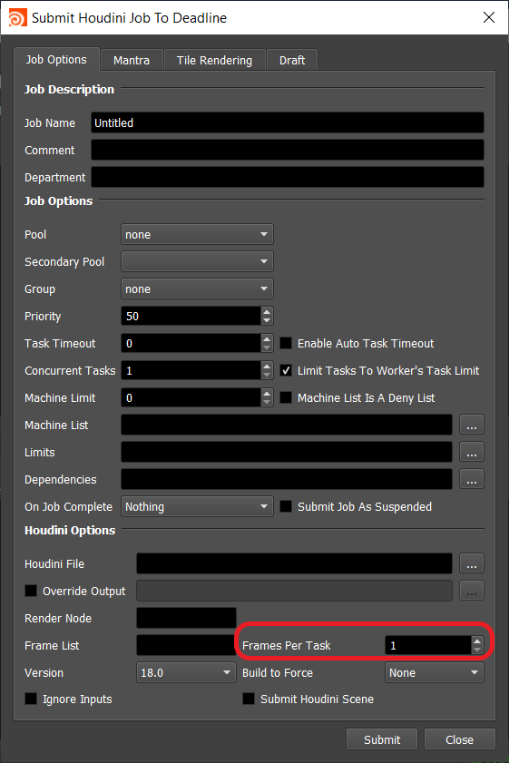 Khắc phục sự cố kết xuất chậm trong AWS Thinkbox Deadline 3