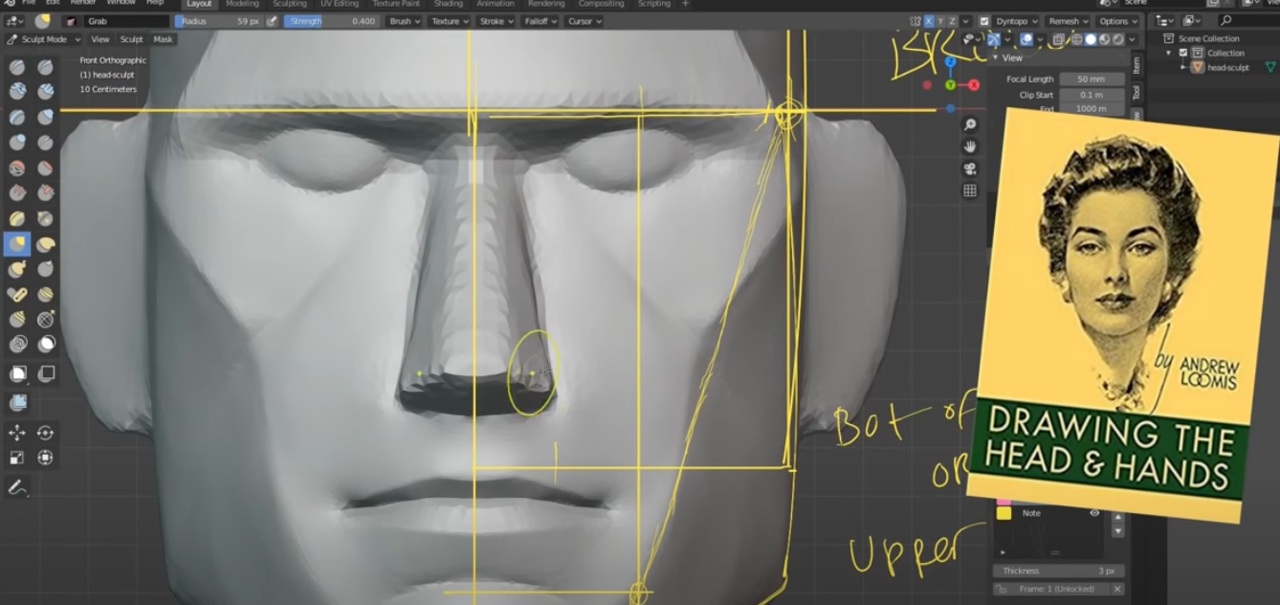 Cách tạo chân dung 3D chân thực trong Blender iRender với Blender 02