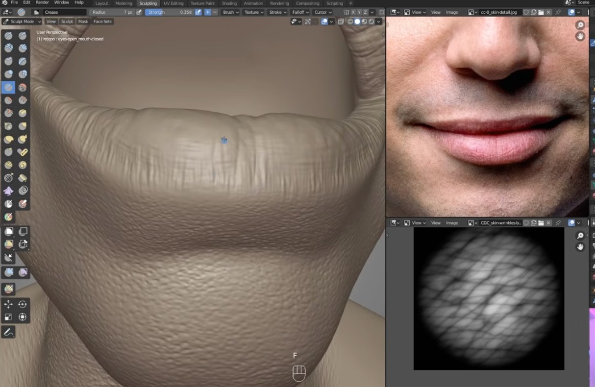 Cách tạo chân dung 3D chân thực trong Blender iRender với Blender 06