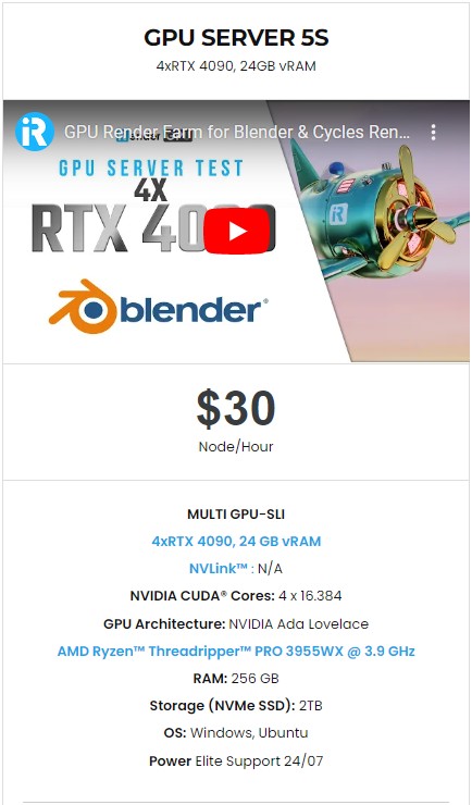 Render nhanh hơn với 4x RTX 4090 cho Octane - Redshift và Blender Cycles 3