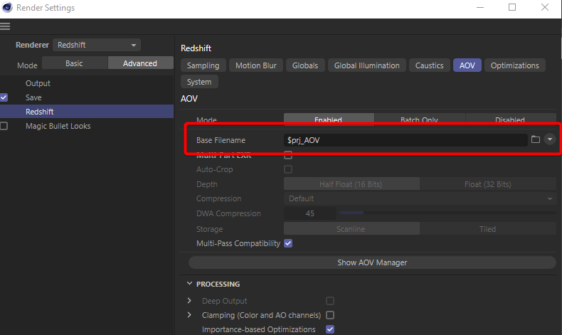 Cách render Redshift Cryptomatte AOVs với Team Render iRender với Redshift và Cinema 4D 12