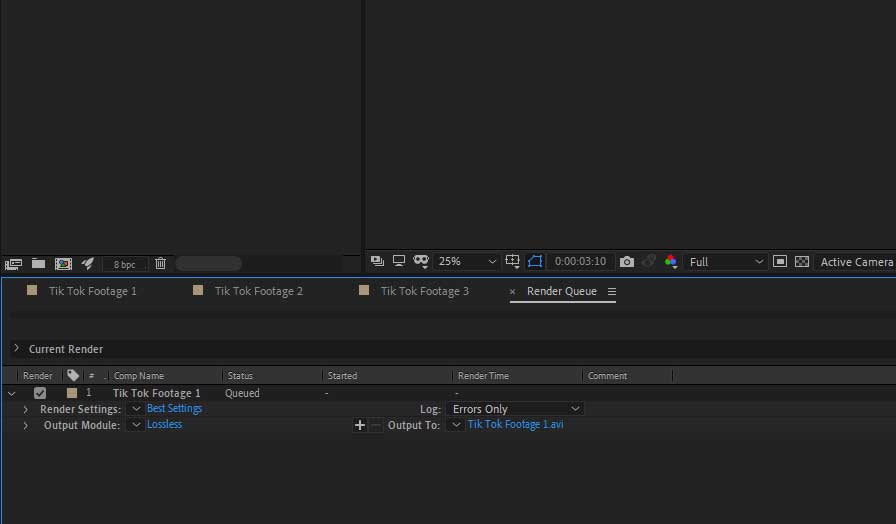 Cách render trong After Effects iRender với After Effects 02