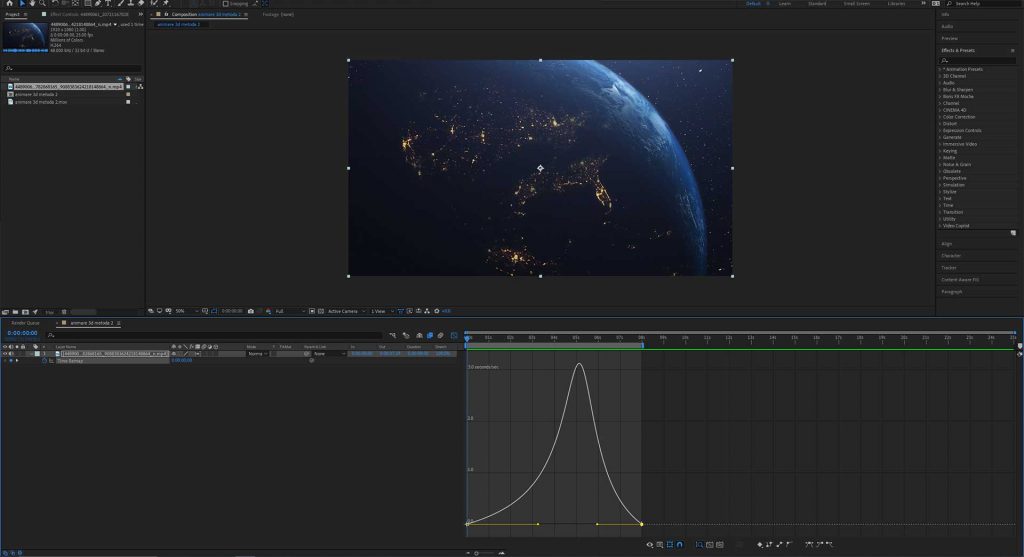 Cách tăng và giảm tốc độ clip trong After Effects iRender với After Effects 06