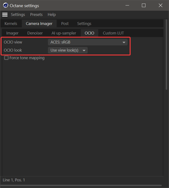 Cách sử dụng ACES/OCIO trong Octane cho Cinema 4D iRender với Cinema 4D và Octane 03