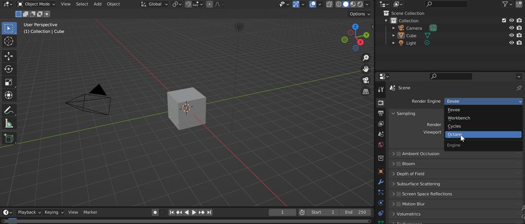 Khám phá trình kết xuất Octane cho Blender cùng iRender set up 3
