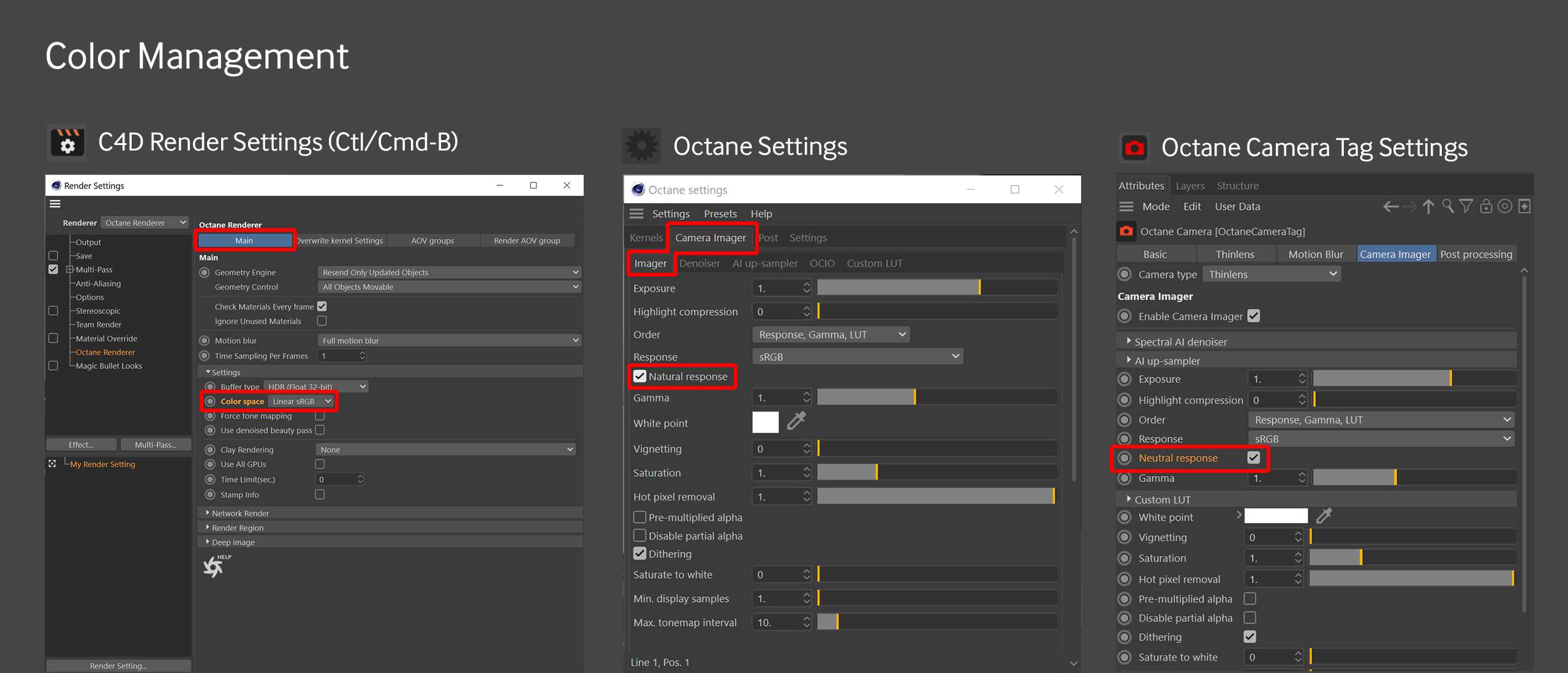 Quy trình xử lý hậu kỳ trong Octane cho C4D với iRender 01