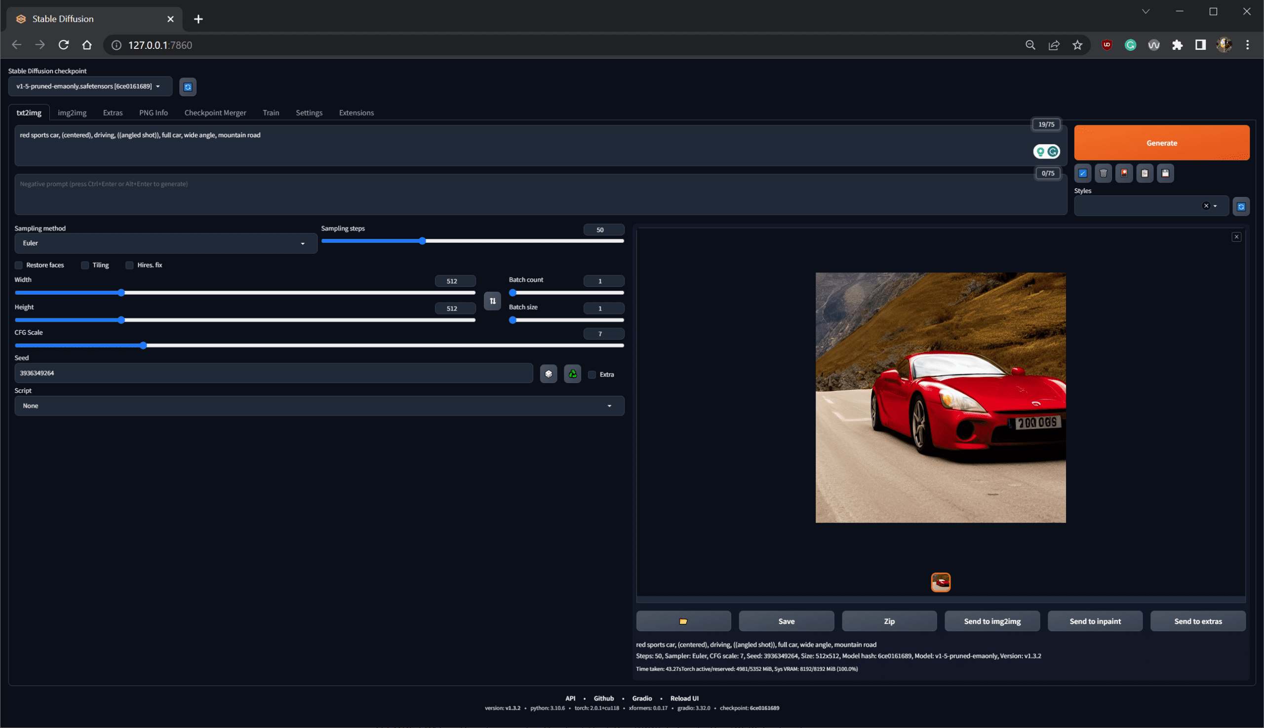 Phương pháp test điểm chuẩn trong Stable Diffusion với iRender 01