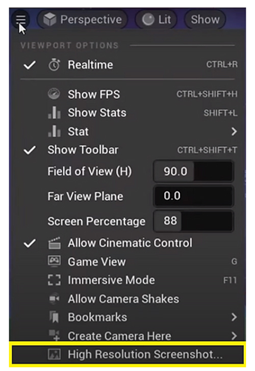 Cách chụp ảnh màn hình độ phân giải cao trong Unreal Engine 5 ảnh 5