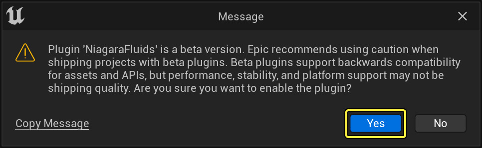 Tìm hiểu Niagara Fluids trong Unreal Engine 5 với iRender beta warning