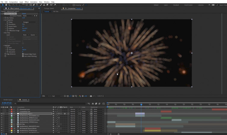 Những tips để sắp xếp compositions trong After Effects 6