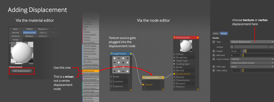 Làm việc với Displacement trong Octane cho Cinema 4D ảnh 4