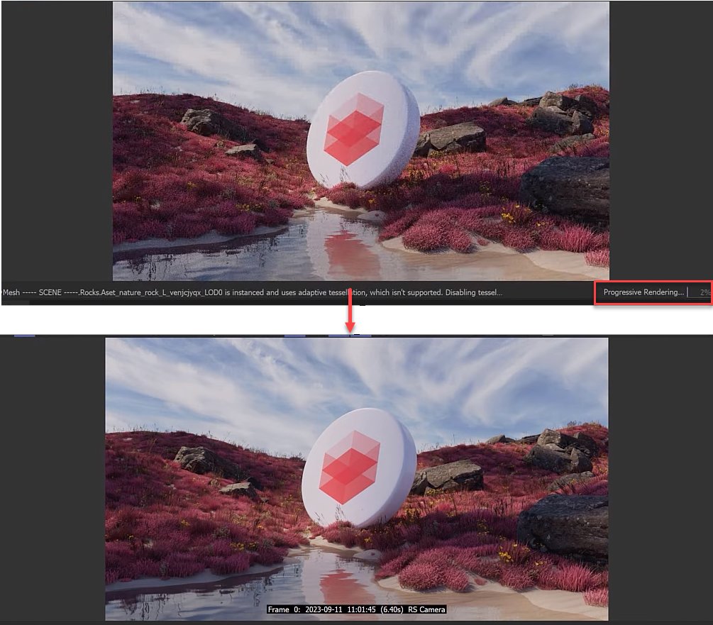 Bucket và progressive rendering trong Redshift với iRender 02