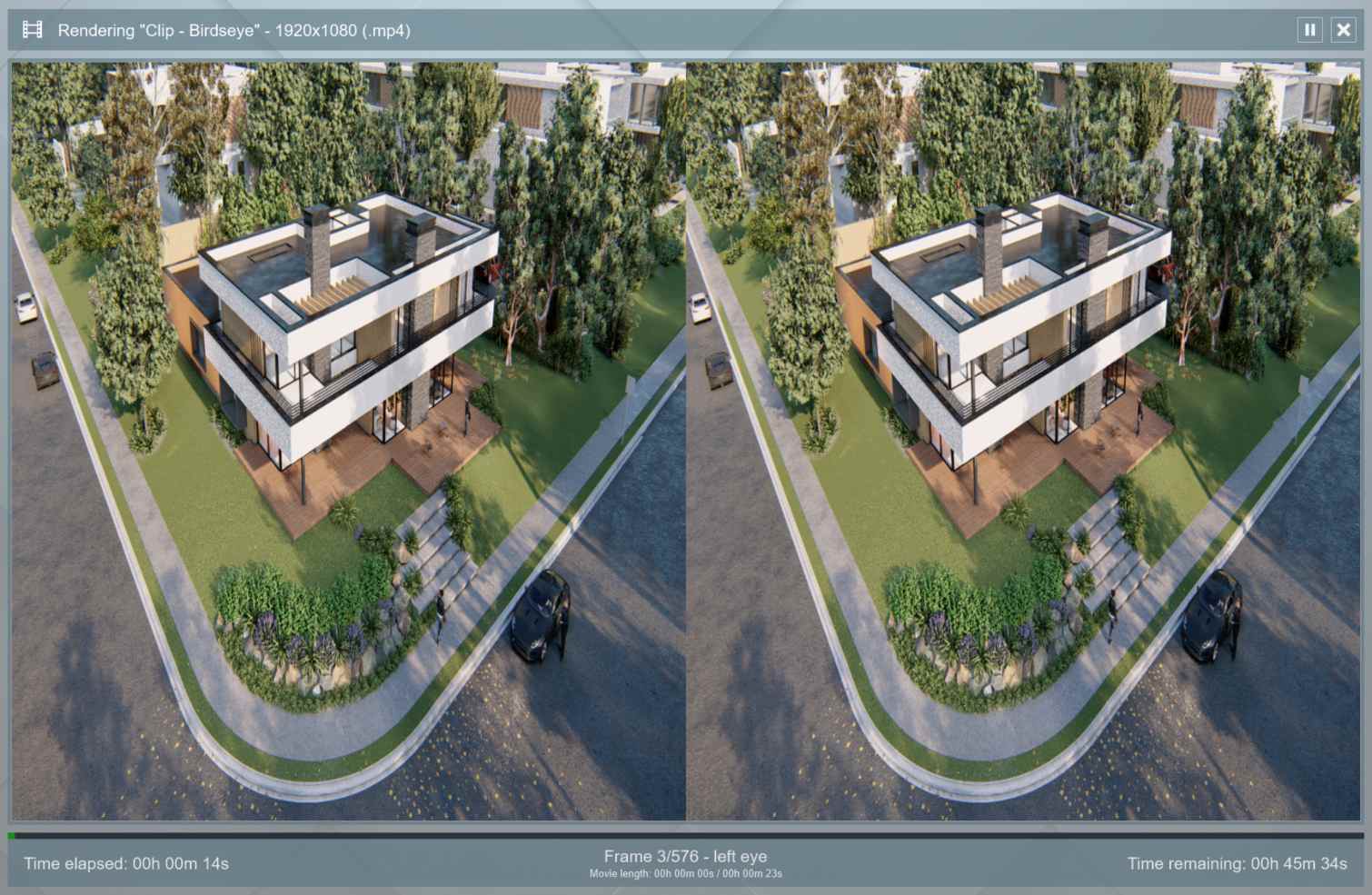 Cách render video 3D stereoscopic trong Lumion với iRender 01