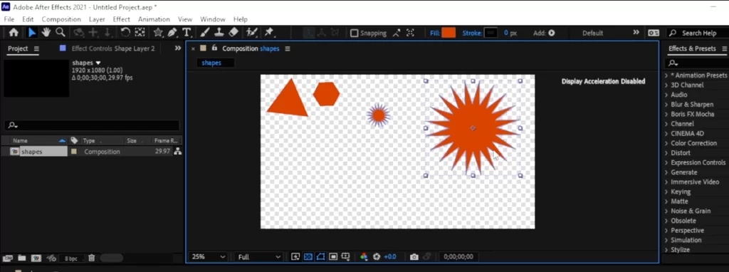 cách tùy chỉnh shape trong After Effects trong After Effects với iRender 3
