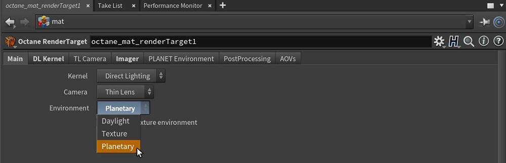 Tìm hiểu về ánh sáng môi trường của Octane cho Houdini 5