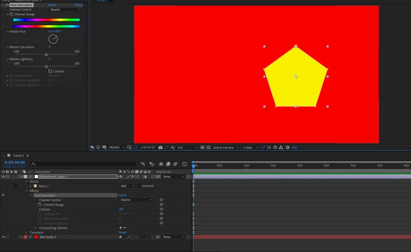 Cách tạo layer trong After Effects 4