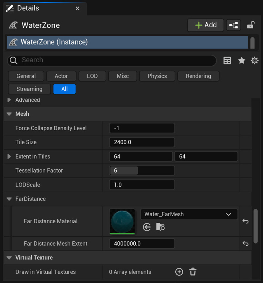 Cách sử dụng hệ thống chia lưới nước và kết xuất bề mặt trong UE 5 image 2